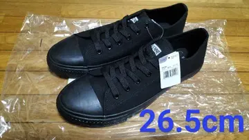 택 포함 미사용 새상품 스니커즈 올 블랙 컨버스풍 26.5cm