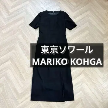 도쿄 소와르 마리코 코우가 블랙 포멀 원피스