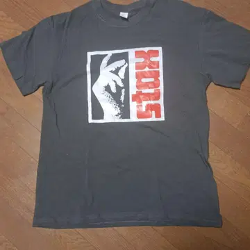 stax 로고 티셔츠 그레이