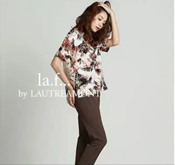 새상품급 la.f../LAUTREAMONT 프린트 블라우스