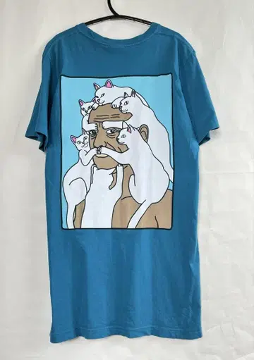 RIPNDIP 립앤딥 고양이 및 노인 티셔츠 S
