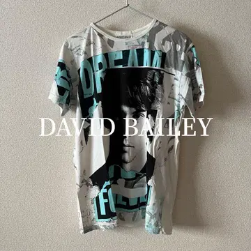 DAVID BAILEY 그래픽 티셔츠 Johnny Depp 블루