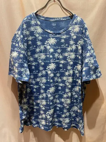 GAP 하와이안 올 패턴 티셔츠 XL