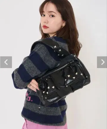 TINA:JOJUN 하트 스터드 백