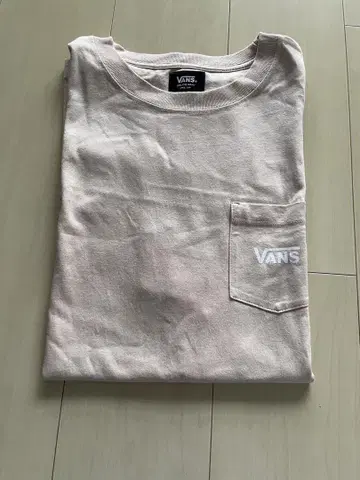 VANS 반스 양면 프린트 포켓 티셔츠 베이지 L