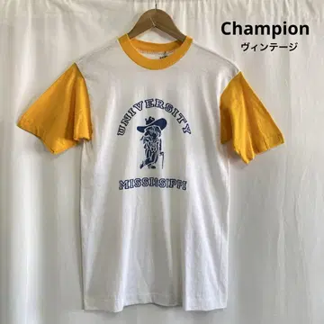 Champion 바터 3단 프린트 빈티지 티셔츠