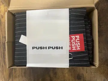 push push 스트라이프 팬츠 사이즈 XL