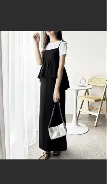 블랙 레이어드 셋업