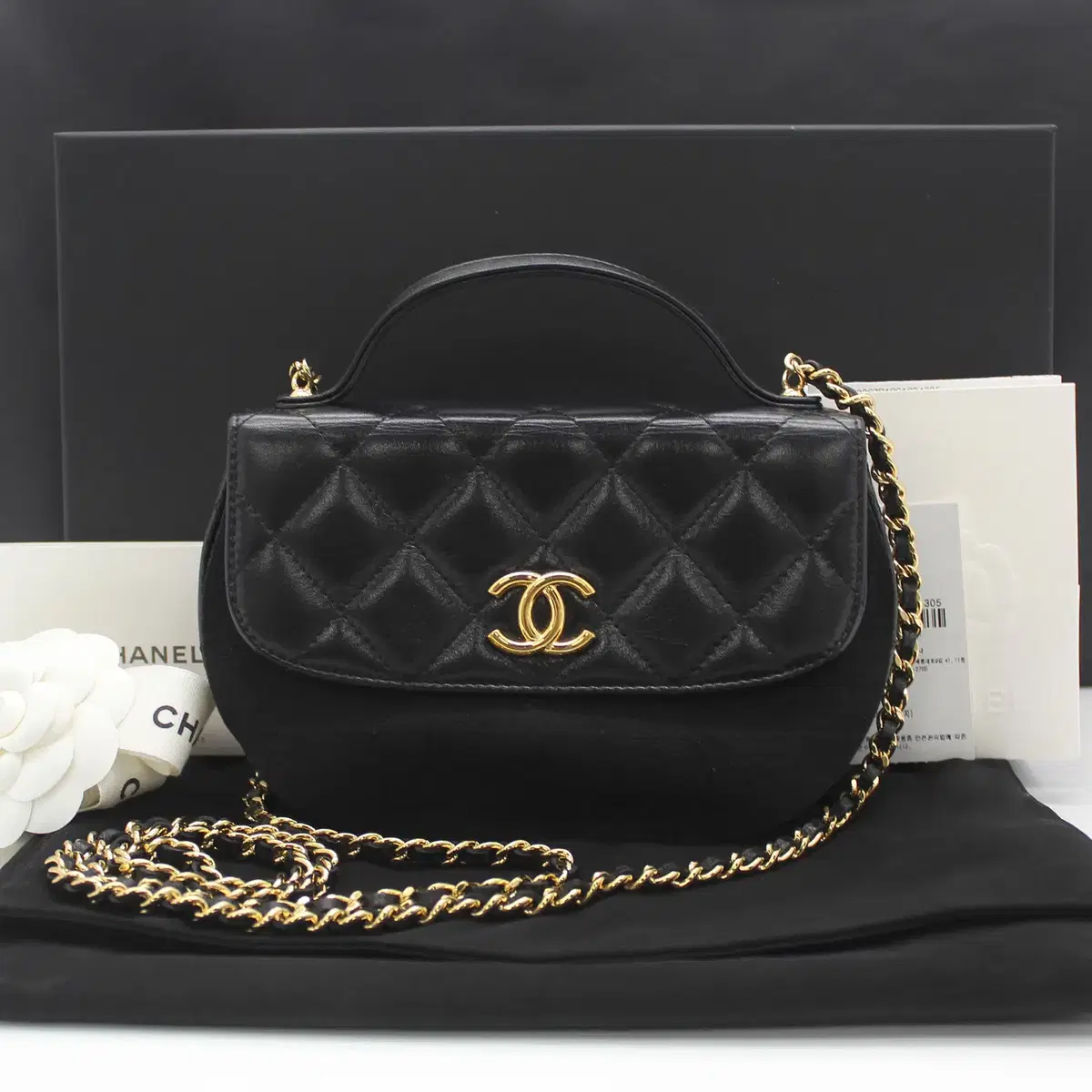 【♡大人気♡】CHANEL トップハンドルミニバッグ 希少カラー】CHANEL トップハンドル ミニ フラップ バッグ