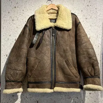 90s MILANO CONNECTION B-3 무스탕 자켓 브라운