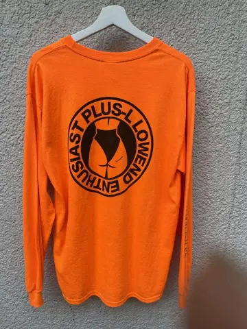 PLUS-L 긴팔 티셔츠 오렌지 xlarge