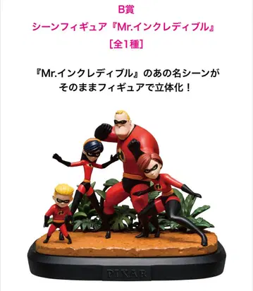 Happy 복권 PIXAR 미스터 인크레더블 장면 피규어