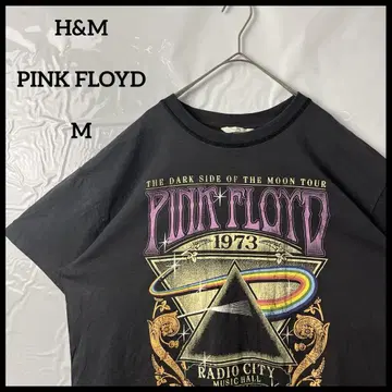 밴딩 티셔츠 H&M PINKFLOYD 핑크 플로이드 그레이 빈티지