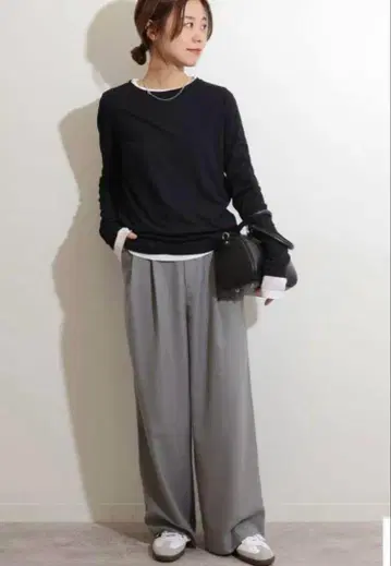 저널 스탠다드 레리움 2플리츠 와이드 팬츠 그레이 36