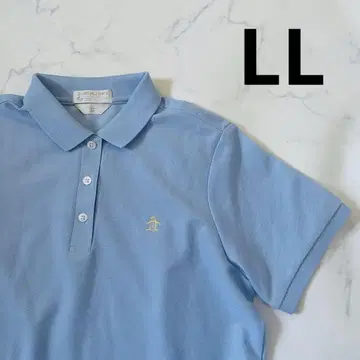 먼싱웨어 고품질 10년 폴로 셔츠 빅 사이즈 LL 파랑 반팔
