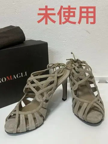 BRUNOMAGL 스트랩 오픈토 힐 샌들 35