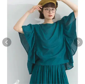 lupilien 루피리안 핀턱 버터플라이 프릴 블라우스 인도 면