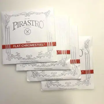콘트라베이스 줄 피라스트로 플랫 크롬 스틸 4줄 세트
