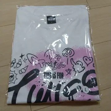 TWICE 투어 티셔츠 화이트 L 사이즈