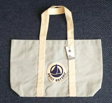 PETIT BATEAU 쁘띠 바토 토트백 스트라이프 스카이블루