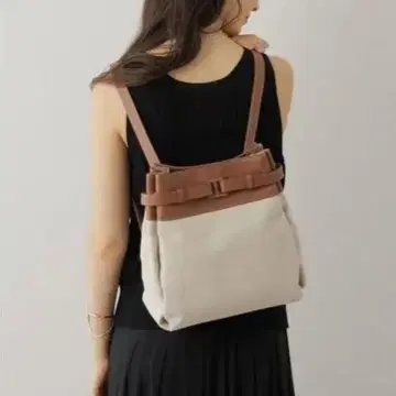 카멜 캔버스 백팩