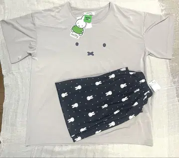 miffy 룸웨어 세트 M 사이즈 그레이/네이비 미사용 새상품