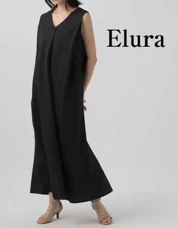 Elura 새상품급 앞뒤 2way 턱 맥시 원피스 부드러운 질감