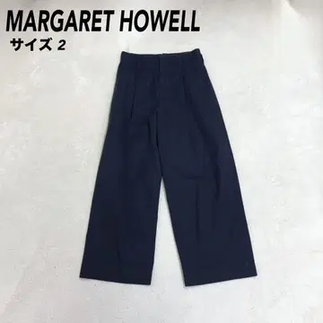 마가렛호웰 코튼 팬츠 와이드 팬츠 2 블랙 M 사이즈