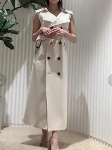 SNIDEL Sustainable 베스트 원피스 S 사이즈 아이보리