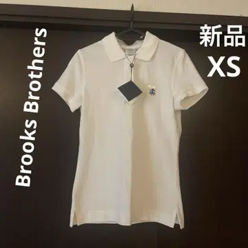 브룩스브라더스 반팔 피케 셔츠 화이트 XS 새상품