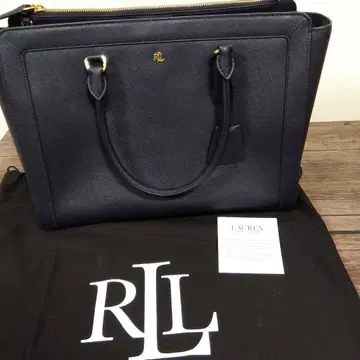 RALPH LAUREN 네이비 여성용 비즈니스 백