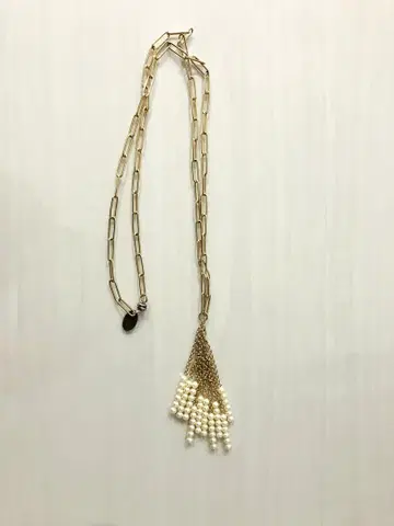 스텔라 쉬폰 롱 목걸이