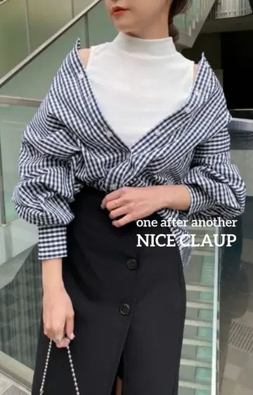 one after another NICE CLAUP 시스루 셔츠 세트