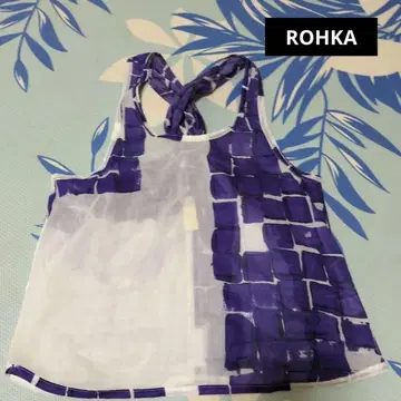 ROHKA 슬리브리스 빔즈 시어 탱크탑