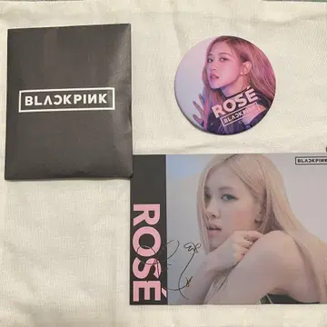 BLACKPINK ROSE 캔뱃지 엽서 세트