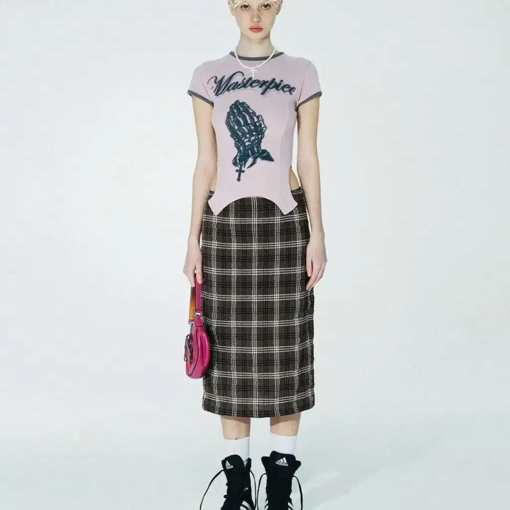 SCULPTOR | 스컬프터 Sculptor Beaded Jersey Skirt Brown Skirt
