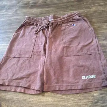 챔피온 X-LARGE 브라운 숏 팬츠