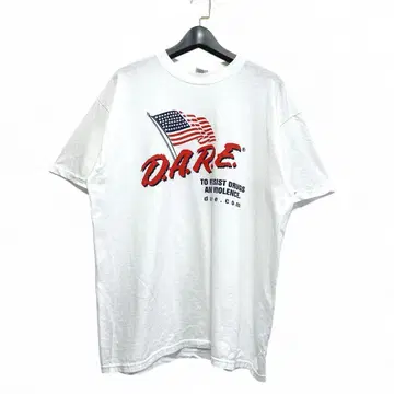 구제 의류 Vintage D.A.R.E Anvil 티셔츠 미국 590