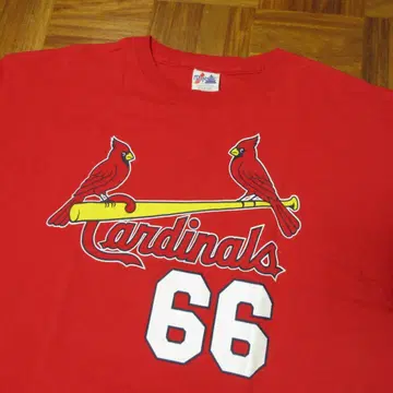 새상품급 90년대 USA제 MLB 카디널스 릭 안킬 티셔츠 XL