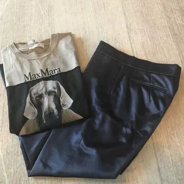 Drawer 네이비 슬랙스 34 새틴