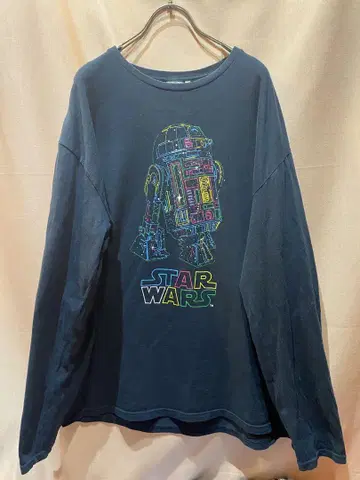 스타 워즈 R2-D2 긴팔 컷소 티셔츠 롱T