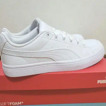 푸마 SOFTFOAM+ 화이트 스니커즈 25.5