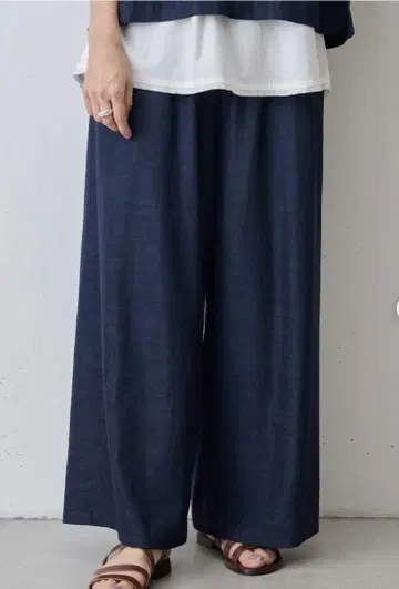 비어즐리 멀티 허리 리브 팬츠