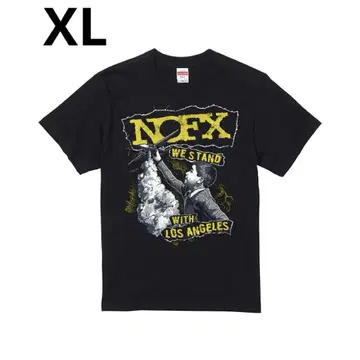 XL 미사용 NOFX 티셔츠 블랙 티셔츠