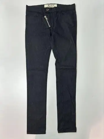 April77 다크 블루 데님 지퍼 스키니 팬츠 허리 84cm 30