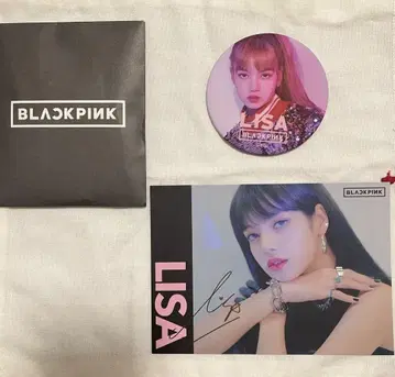 BLACKPINK 캔뱃지 엽서
