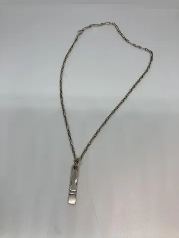 남성용 실버 목걸이