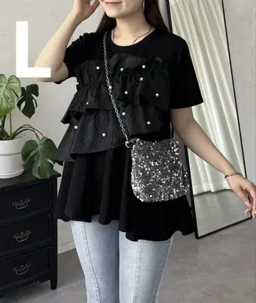prose verse 펄 프릴 페플럼 티셔츠