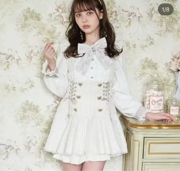리즈리사 메시지 리본 트위드 셋업 핑크