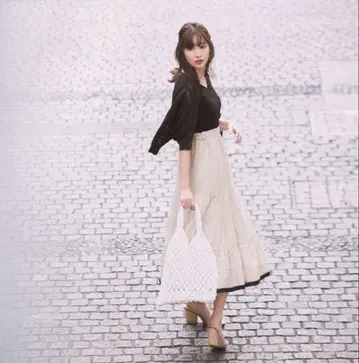 Rirandture 백 크로스 티어드 원피스
